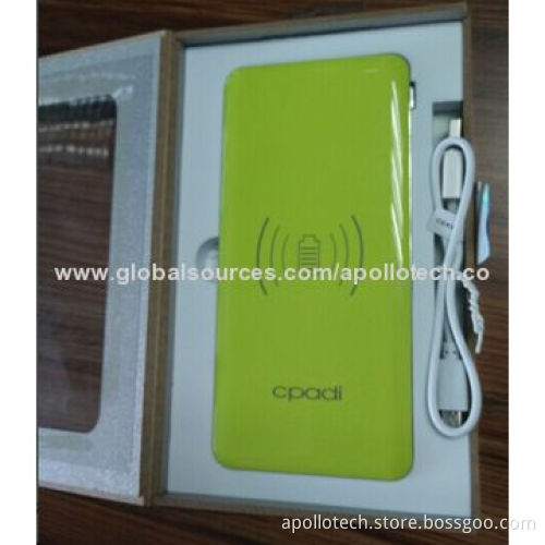 Wireless Chargers with Pure Cobalt Polymer Battery, 5V/1A Input, 5V/2A Output, 8000mAh Real Capacity